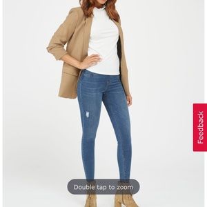 Spanx Distressed Ankle Skinny Jeans - NWT